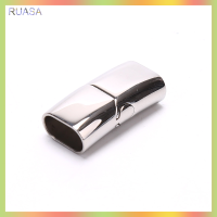 RUASA รูตะขอแม่เหล็กเหล็กสแตนเลสสำหรับเครื่องประดับหัวเข็มขัดสายหนัง DIY