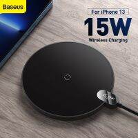 Baseus 15W Qi Wireless R สำหรับ13 12 Pro Max จอแสดงผลดิจิตอลไร้สายอย่างเร็วแผ่นที่ชาร์จสำหรับ Samsung 5 Huawei