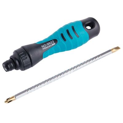PENGGONG 2in1 Precision Adjustable Ratchet Screwdriver Set Two-Way Slotted Phillips Magnetic Screwdriver Bits