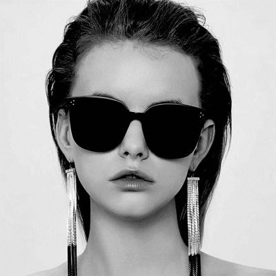 Vintag Cat Eye Sunglasses Woman Brand Designer Big Frame Sun Glasses Female Cateye Shape Retro Rivet&nbsp;Black Mirror Oculos