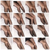 Sexy Plus Size Womens Tights Classic Small Polka Dot Silk Stockings Thin Vintage Faux Tattoo Stockings Pantyhose Female Hosiery