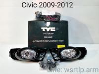 ส่งฟรี ไฟตัดหมอก Civic ซีวิค 2009-2011 Honda Civic09-11 สปอทไลท์ Spotlight