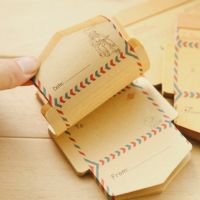 Free shipping Mini Retro Vintage Kraft Paper Envelopes Cute Cartoon Kawaii Paper Korean Stationery Gift