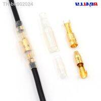 ✸ 50/100Sets 4.0mm Female and Male Bullet Terminals Connector Gold Brass Wire Connector And Insulating Sleeves for Car