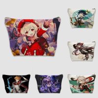 Genshin Impact Cosmetic Bags Anime Hutao Makeup Bag Women Organizer Fashion New Arrival Zipper Pencil Box Toiletry Beauty Cases