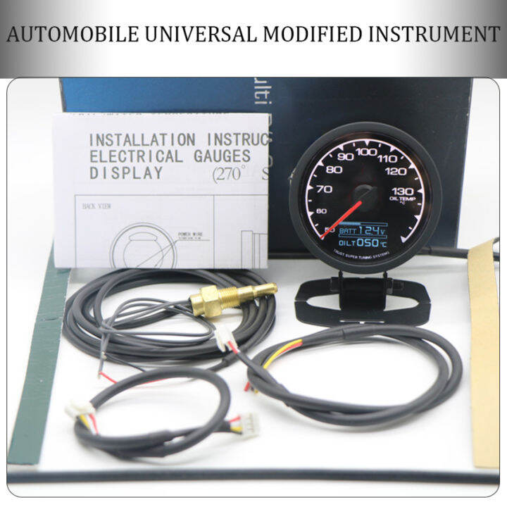 7 Colors Turbine Gauge Water Temperature Gauge Oil Pressure Gauge Oil
