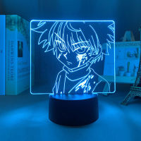 Hunter x hunter killua 3d led lamp for bedroom night lights anime figure avatar room decor Decoration mange cute childrens gift