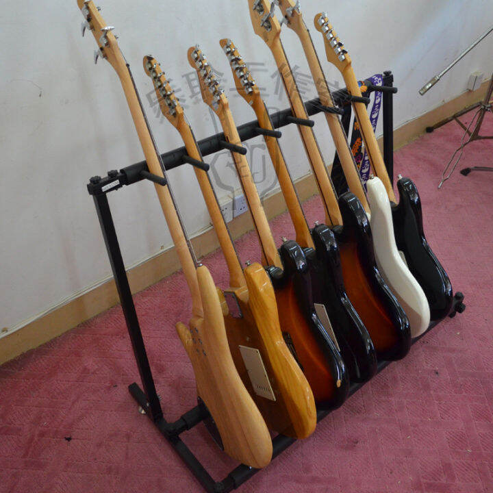 Multiguitar display stand Threeheaded and Fiveheaded foldable piano