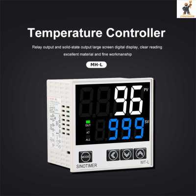 AC100-240V ดิจิตอลรีเลย์ตัวควบคุมอุณหภูมิตัวควบคุมอุณหภูมิแสดงผล LCD,รีเลย์ SSR รีเลย์ K J E เทอร์โมคัปเปิลพร้อมสัญญาณเตือน