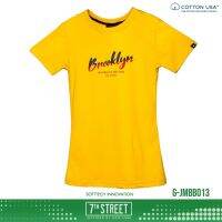 เสื้อยืดแขนสั้น 7thStreet​ เสื้อผู้หญิง​ ลายBrigtest Soft Brooklyn รุ่น G-JMBB ของแท้100%  พร้อมส่ง​