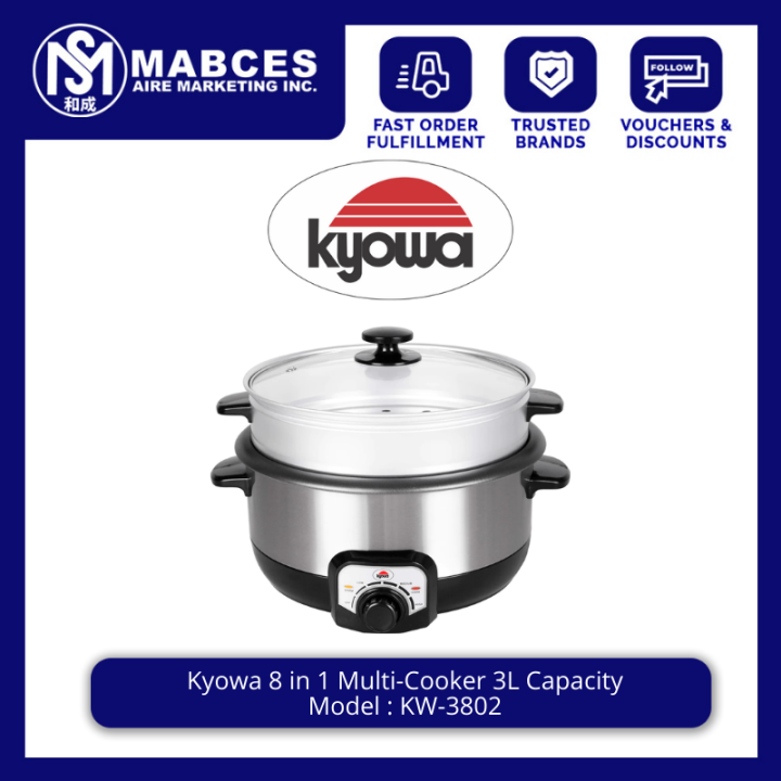 Kyowa 8 in 1 MultiCooker 3L Capacity KW3802 Lazada PH