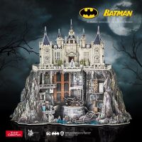 100 NEW Le cubic warner authorization peripheral DC batman 3 d puzzle three-dimensional assembled Wayne manor model