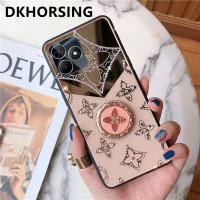 DKHORSING แม่พิมพ์กลมสำหรับ OPPO C55 C53 Realme NFC C33 INS ใหม่ซิลิโคนเคสมือถือแบบแข็ง Realmec53 NFC พร้อมเคสด้านหลังติดเพชรกากเพชรแหวนใส่นิ้ว Realme C55 2023