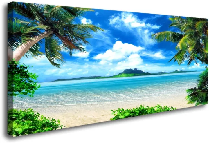Pokok kelapa lukisan Lukisan Pemandangan
