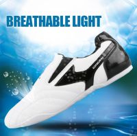 GINGPAI Breathable Taekwondo Shoes White Long Martial Arts Shoes Professional Training Competition Shoes Sports Shoes