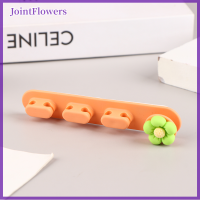 JointFlowers ที่เก็บสาย USB สายข้อมูล Winder เดสก์ท็อปเป็นระเบียบเรียบร้อยการจัดการสายโพรปทดสอบคลิปสองปลายคลิปสายที่จับ