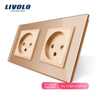 มาตรฐานอียู Livolo หน้าจอโทรศัพท์เต้าเสียบไฟอิสราเอลคู่ Ac 100 ~ 250V 16a ปลั๊กไฟติดผนังเต้าเสียบไฟ Vl-c7c2il-11/12/13/15แผงผนัง