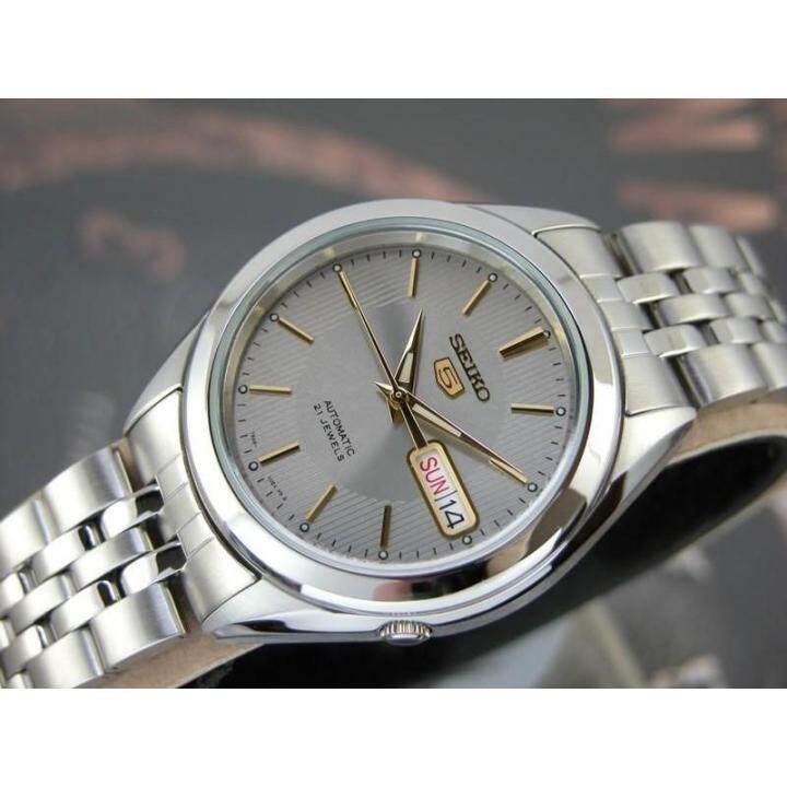 นาฬิกา-ไซโก้-ผู้ชาย-seiko-5-automatic-รุ่น-snkl19k1-automatic-mens-watch-stainless-steel-cafenalika