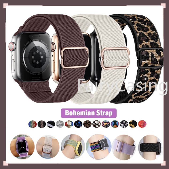 Boho Chic iWatch Band for Apple Watch Series 8 7 6 5 4 3 2 1 SE Wristband  Strap