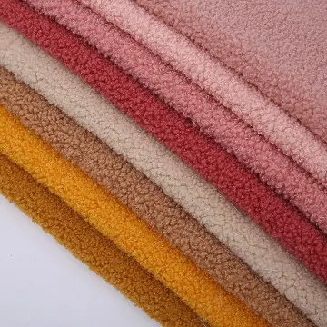 Polyester Coral Fleece Fabric  Polar Fleece Fabric Handmade