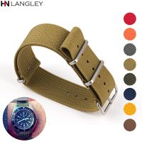 Tali nilon 20mm 22mm gelang Universal untuk jam Samsung Galaxy 3/4/5 gelang untuk jam tangan Huawei GT2 sabuk untuk gelang kain Militer