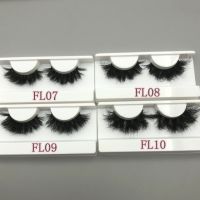 ลูกเกด FL Curly 20 มม. Mink ขนตาปลอมจำนวนมากขนตาปลอมกล่องบรรจุภัณฑ์ Fluffy Dramatic 5D Mink Lash ผู้ขาย 22 มม. ขนตาขายส่ง