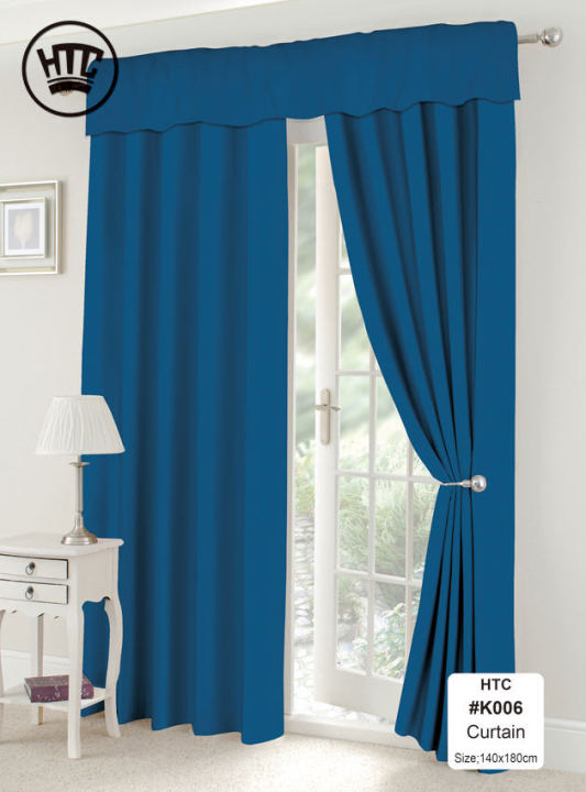 Plain Kurtina Home Decor Curtains Solid Color High Quality Curtain No Ring 140cm 180cm 1pc Lazada Ph