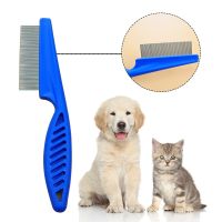 2pcs Dog Pet Hair Grooming Comb Flea Shedding Brush Handheld Metal Puppy Cat Dog Hair Combs for Pet Hair Groom Cleaning Supplies