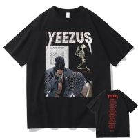 JHPKJRapper Life of The Party Kanye West God Wants You Tee Shirt Skeleton Skull Graphic T-shirts Men Women Oversized Hip Hop Tsh 4XL 5XL 6XL