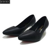 Giày cao gót nữ SODOHA đế cao 5cm thiết kế da mềm đế êm kiểu dáng trẻ