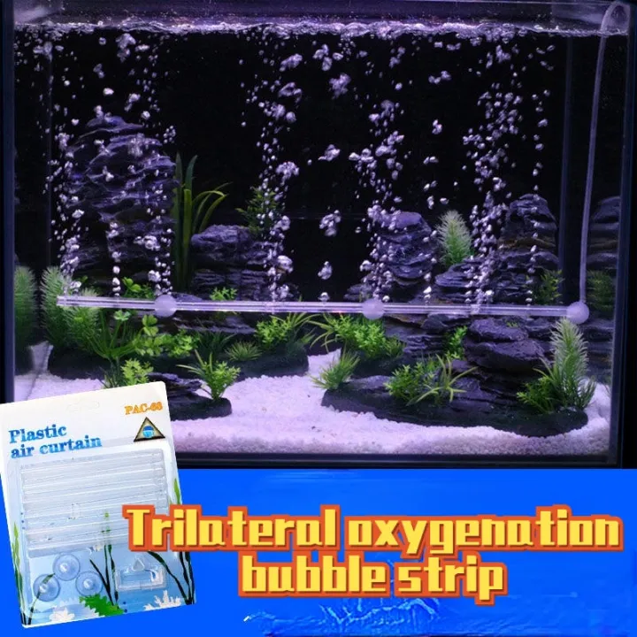 aquarium oxygenation bubble strip fish tank decoration air curtain