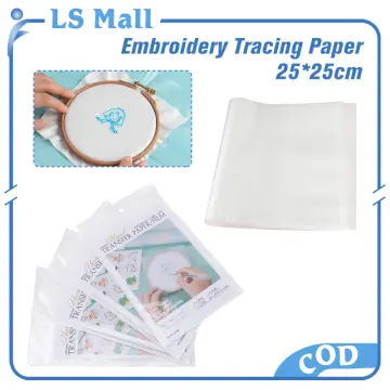 2PCS Stitching Embroidery Paper Water Soluble Embroidery