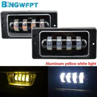 Aluminium Fog Lamp LED DRL Driving Lights White Amber For Lada 2110 -2117 For Kamaz For Niva Chevrolet For Vaz 2114 Van