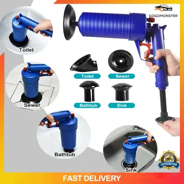 1pc Air Power Drain Blaster Gun, High-pressure Manual Sink Plunger