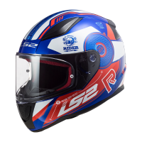 LS2 Helmets - Rapid FF353 Stratus Gloss Blue/Red/White - หมวกกันน็อคเต็มใบ