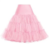 【CC】 Tulle Skirts Womens Fashion Waist Pleated Tutu Skirt Petticoat Crinoline Underskirt Faldas saia