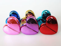 6pcslot 25ml Heart Shaped Glass Perfume Bottle Empty Refillable Glass Spray Bottles Wholesale