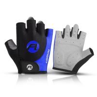 hotx【DT】 1Pair Gel Half Cycling Gloves Anti-Slip Anti-sweat Left-Right Hand Anti Shock MTB Road