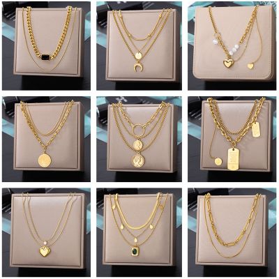 【CC】 Star Pendant Multilayer Chain Choker Necklace Wedding Accessories Dropshipping