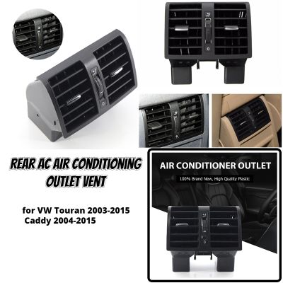 HOT LOZKLHWKLGHWH 576[HOT W] รถเครื่องปรับอากาศด้านหลัง Air Vent Armrest ด้านหลัง Air Vent Assembly สำหรับ VW Touran 2003 2015 Caddy 2004 2015อุปกรณ์เสริมอัตโนมัติ