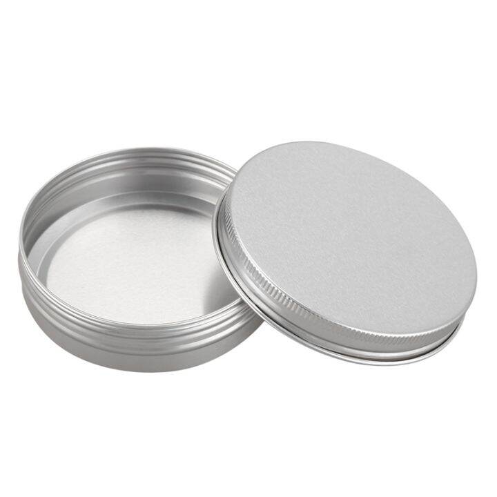 20-x-empty-cosmetics-pot-lip-balm-aluminum-jar-container-screw-cap-15ml