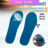 One Home แผ่นรองพื้นรองเท้า ระบายอากาศ ยืดหยุ่นสูง แบบรังผึ้งสีฟ้า insoles