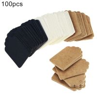 【LZ】☂❏♟  Kraft Paper Hanging Tag Preço do vestuário Etiquetas de embalagem Cartões de presente DIY Wedding Party Decoration Jóias 5x3cm 100Pcs