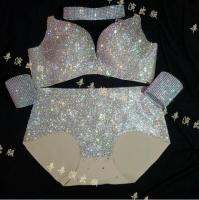 Nightclub costume Rhinestone panties set Bar DJ dance Women