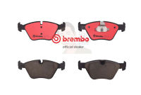 P06 043C ผ้าเบรก-F-แท้ BREMBO รุ่น Ceramic : BMW ซีรี่ส์ X (E83) X3 2.0 2.5 3.0 05-&amp;gt; การันตีคุณภาพมาตรฐานโดย " เครอป อะไหล่ยนต์"