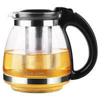 Glass 1.5L Teapot Quality Tea Strainer with Removable Infuser Pro Design Tea Pot Kettle with Tea Filter Inside