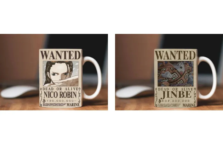 One Piece Wanted Poster Heat-Changing Mug