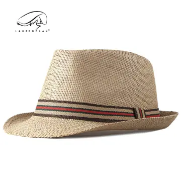 Men Beach Hat Breathable Short Brim Tree Print Contrast Color Flat Top Sun  Protection Lightweight Outdoor Travel Jazz Hat Headwear