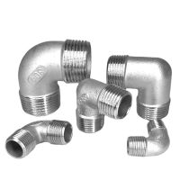 1/4 3/8 1/2 3/4 1 1-1/4 1-1/2 2 BSPT Male Equal Reducer 90 Degree Elbow 304 Stainless Steel Pipe Fitting Connector Water