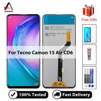 6.6 "จอแสดงผลเดิมสำหรับ Tecno Camon 15อากาศ CD6จอแสดงผล LCD Touch Screen Digitizer สมัชชาซ่อมเปลี่ยนสำหรับ Camon 15อากาศ CD6S จอแอลซีดีไม่มีพิกเซลตาย